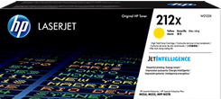 HP 212X Yellow Original LaserJet Toner Cartridge, W2122X - 10,000 Pages